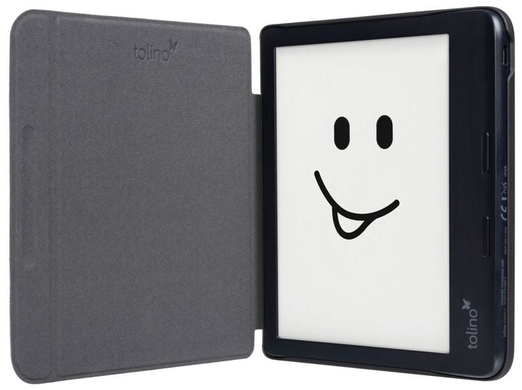 tolino vision color, Schutztasche in Lederoptik (Motiv:sunset)