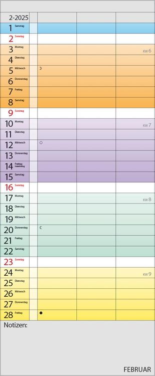 Farbenspiel - Planer für 2 2024