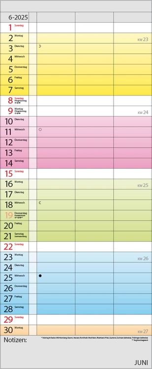 Farbenspiel - Planer für 2 2024