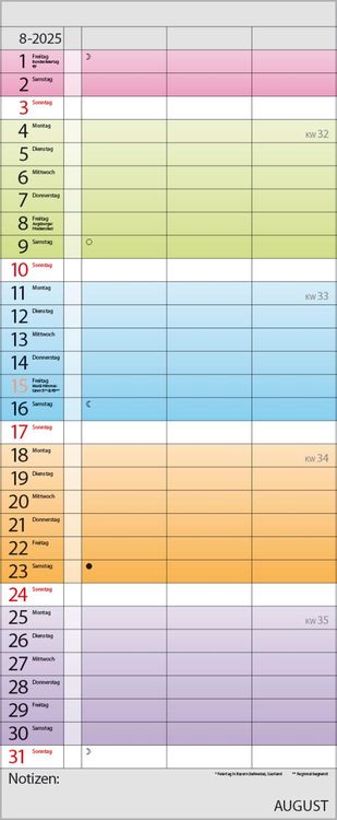 Farbenspiel - Planer für 2 2024