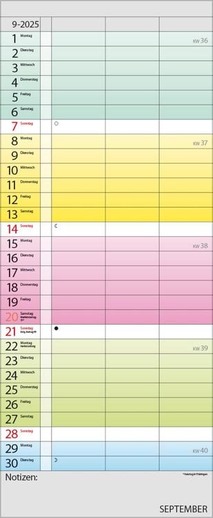 Farbenspiel - Planer für 2 2024