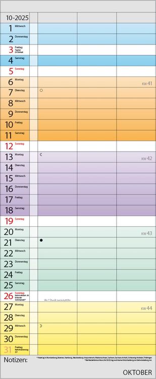 Farbenspiel - Planer für 2 2024
