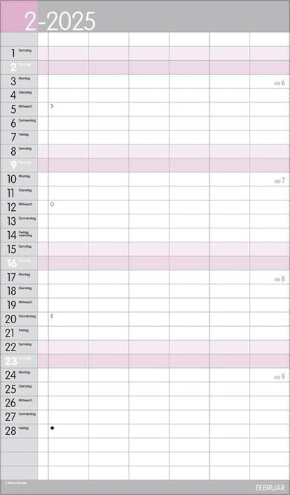 XL Familienplaner Pastell 2024