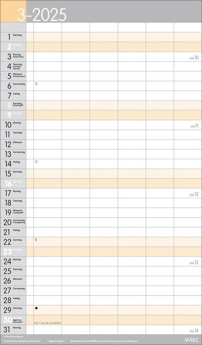 XL Familienplaner Pastell 2024