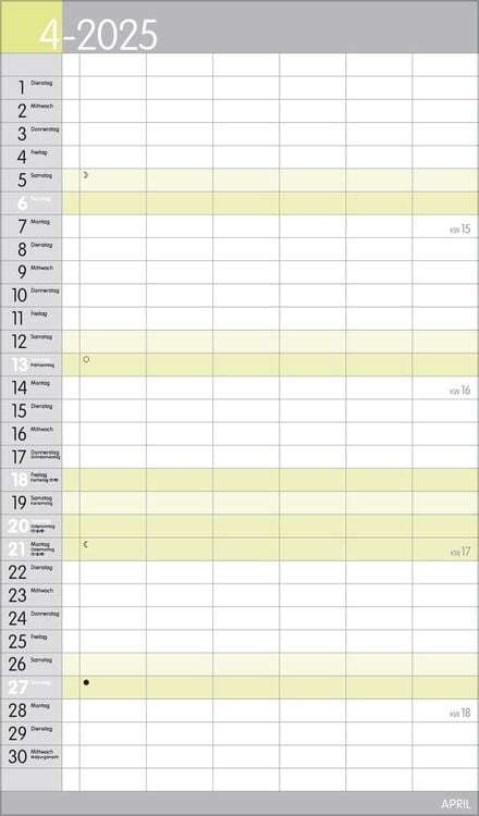 XL Familienplaner Pastell 2024