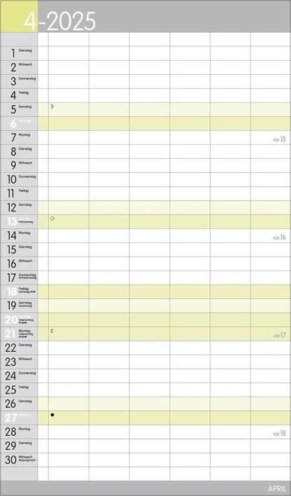 XL Familienplaner Pastell 2024