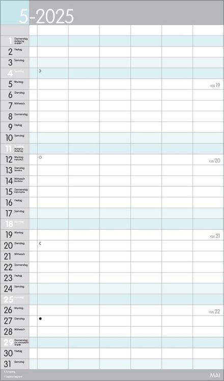 XL Familienplaner Pastell 2024