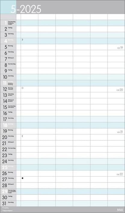 XL Familienplaner Pastell 2024