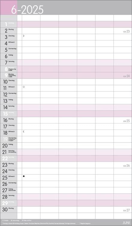 XL Familienplaner Pastell 2024