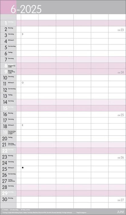 XL Familienplaner Pastell 2024