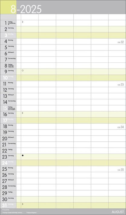 XL Familienplaner Pastell 2024