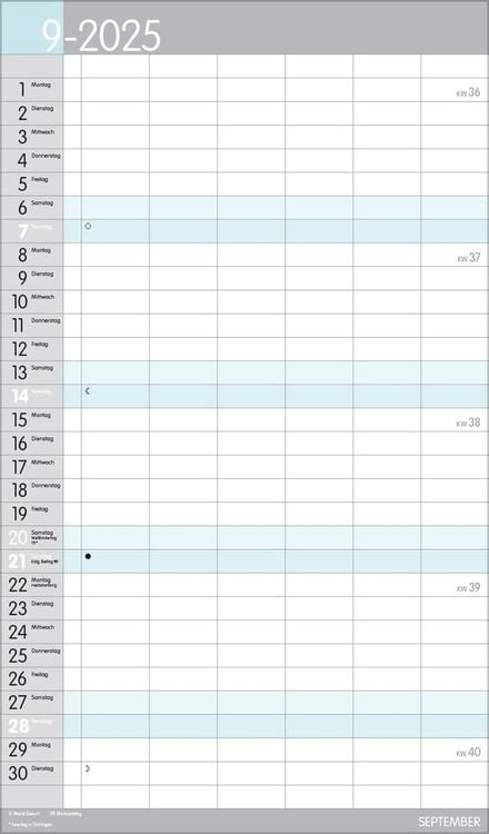 XL Familienplaner Pastell 2024