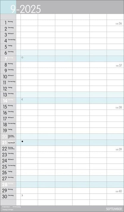 XL Familienplaner Pastell 2024