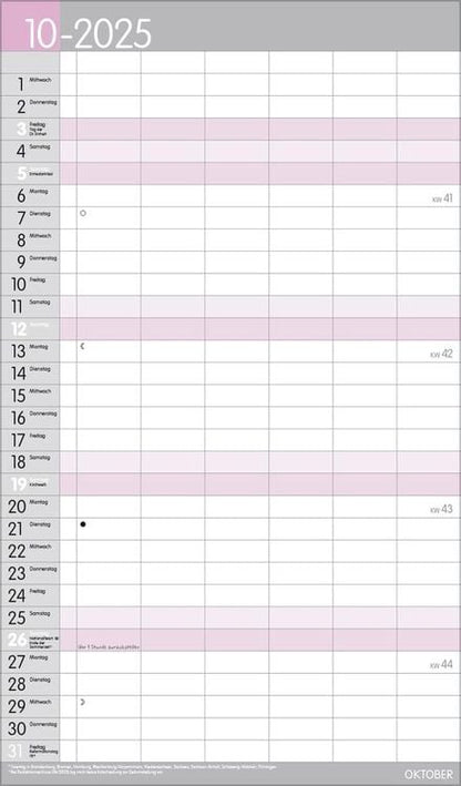 XL Familienplaner Pastell 2024