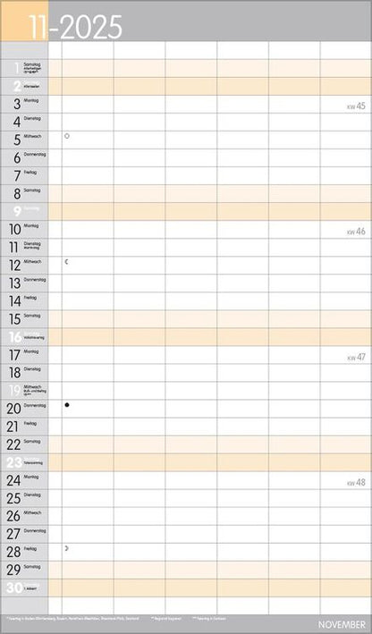 XL Familienplaner Pastell 2024