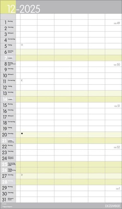 XL Familienplaner Pastell 2024