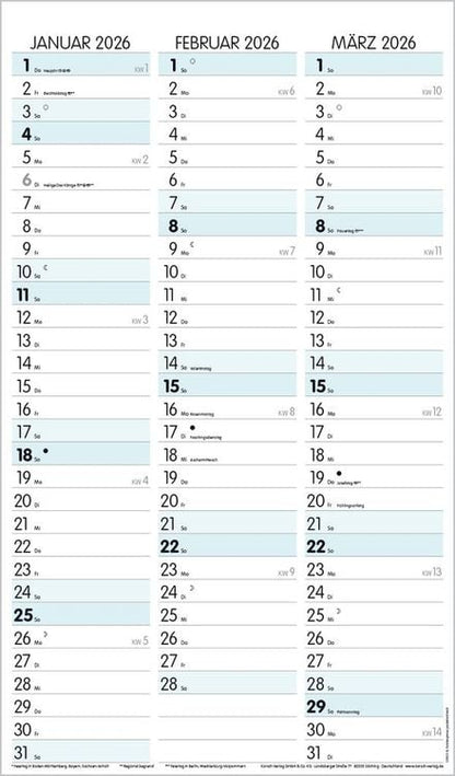 XL Familienplaner Pastell 2024