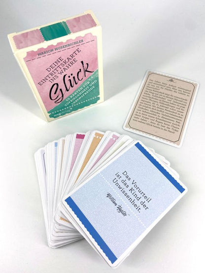 Deine Eintrittskarte ins wahre Glück, Inspirationskarten