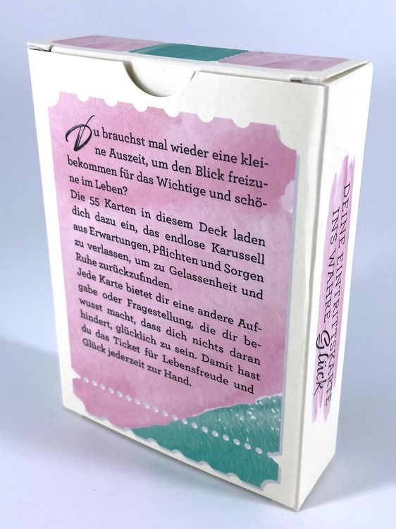 Deine Eintrittskarte ins wahre Glück, Inspirationskarten