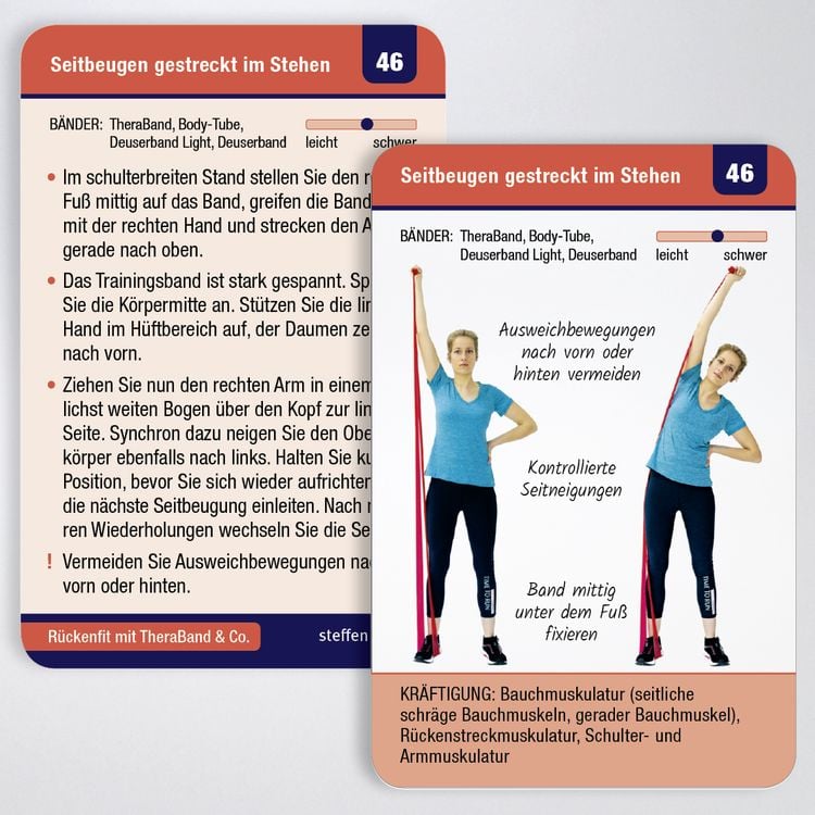 Trainingskarten Rückenfit mit Theraband®