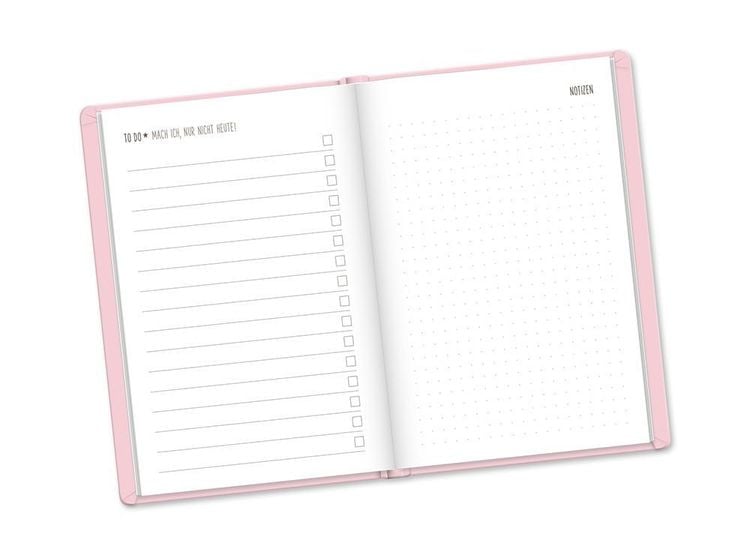 Terminplaner Lederlook 2024 Rosa