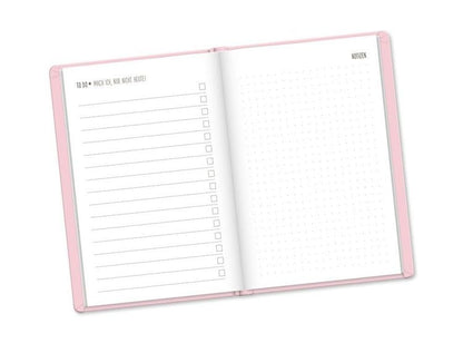 Terminplaner Lederlook 2024 Rosa