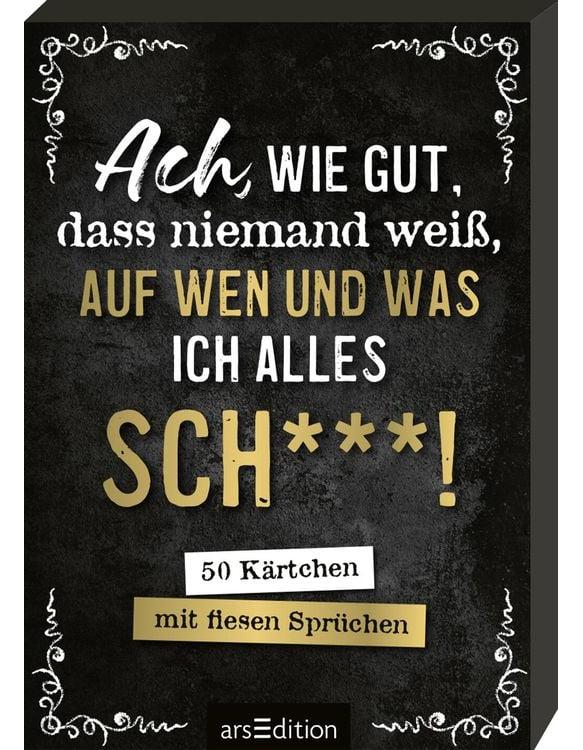 Ach, wie gut, dass niemand weiß, auf wen