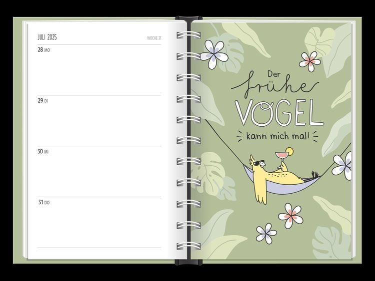 Terminplaner 2024 Der frühe Vogel