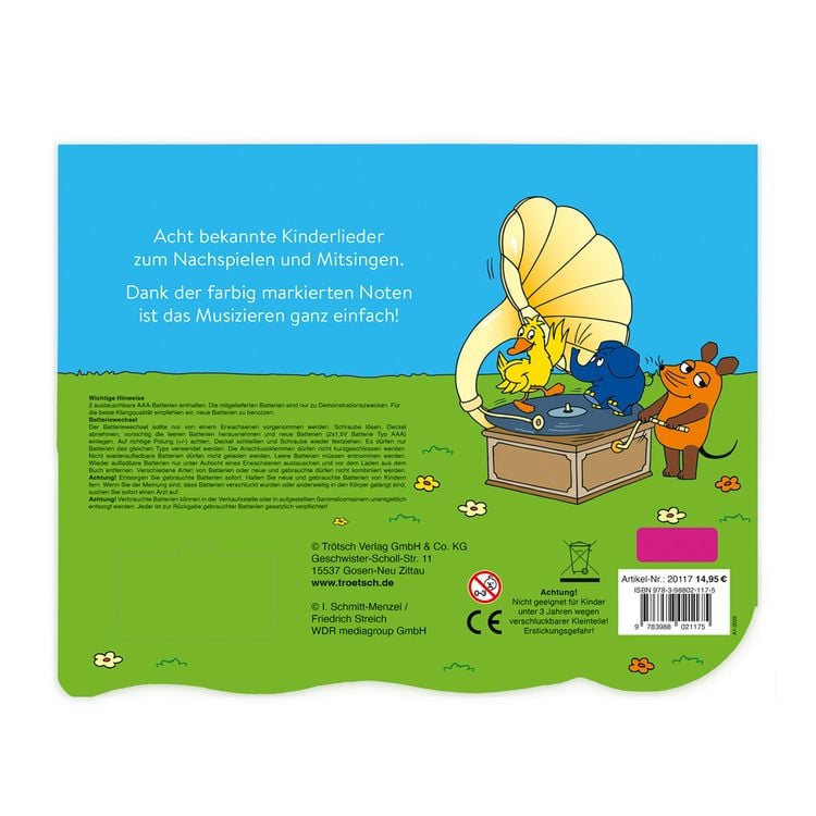 Trötsch Die Maus Klavierbuch Meine erste