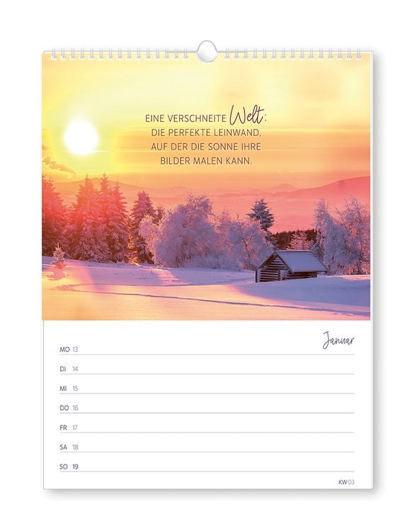 Wochenkalender klein 2024 Zeit für dich