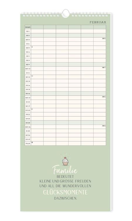 Familienplaner 2024 Einer für alle