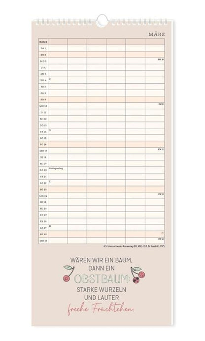 Familienplaner 2024 Einer für alle