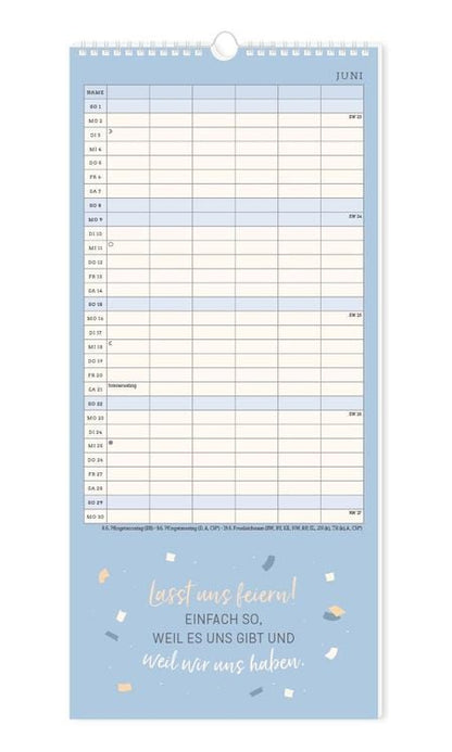 Familienplaner 2024 Einer für alle