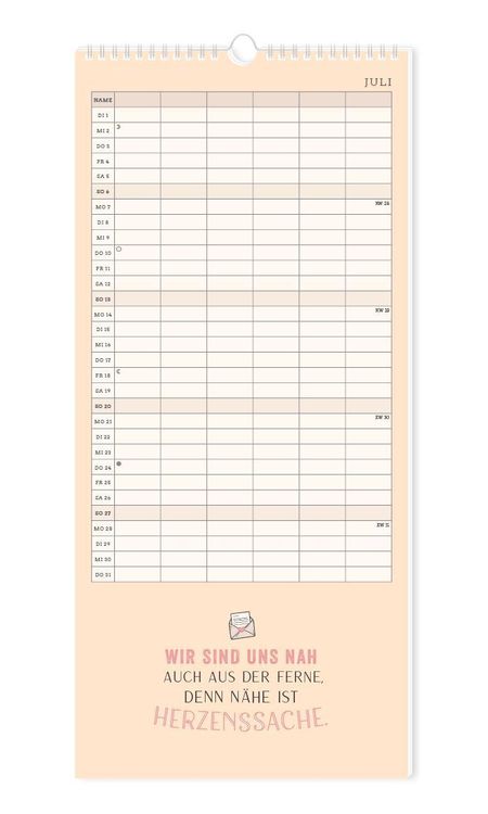 Familienplaner 2024 Einer für alle