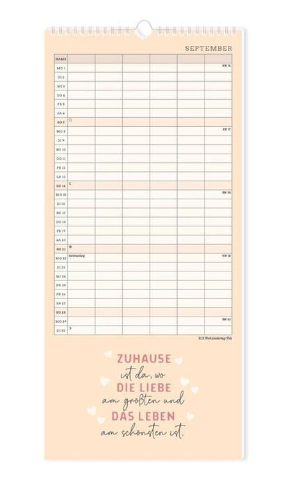 Familienplaner 2024 Einer für alle