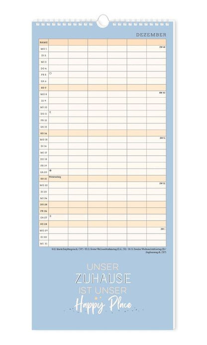 Familienplaner 2024 Einer für alle