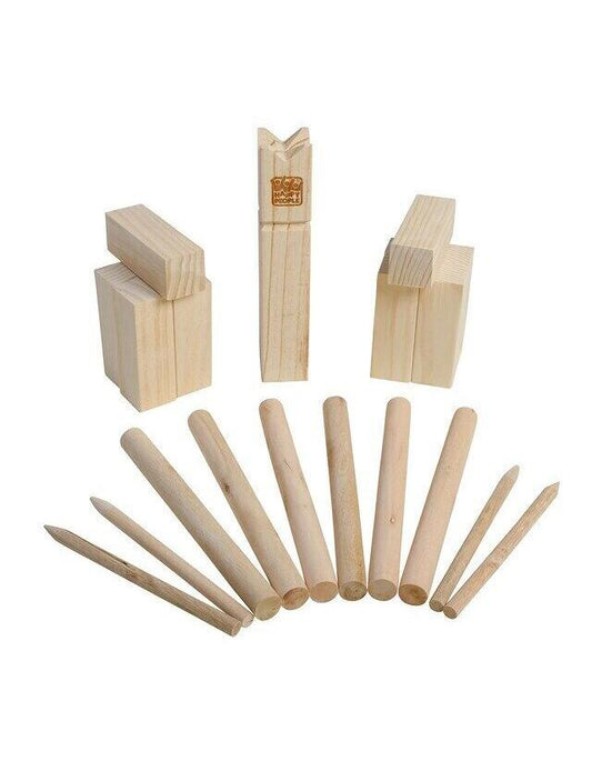 Happy People Wikinger-Spiel Schwedenschach Kubb aus Holz - 21-teilig