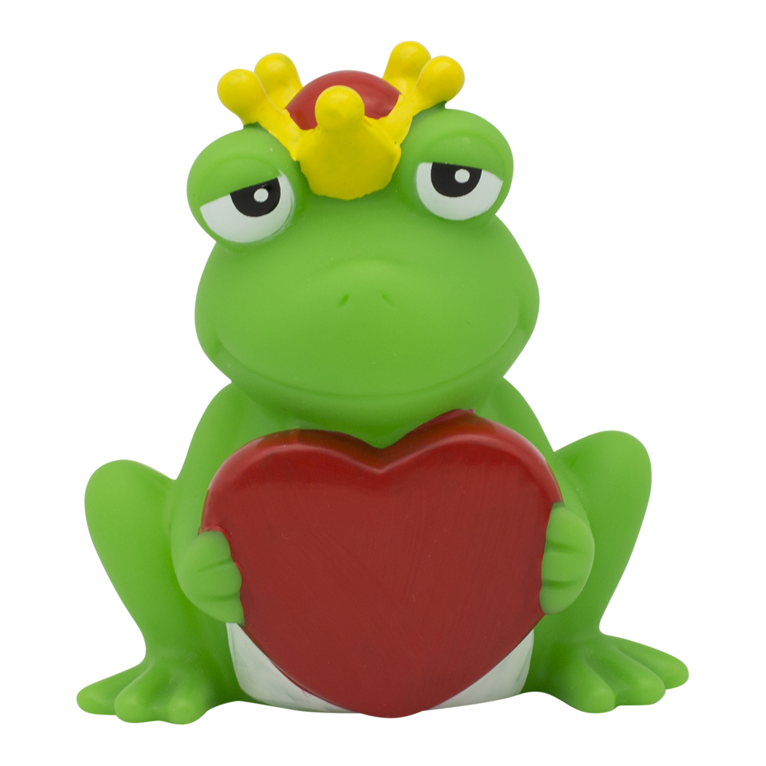 Lilalu Badeente - Frosch mit Gruss-Herz