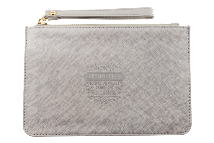 'Jemand Besonderes' Clutch- und Kosmetiktasche