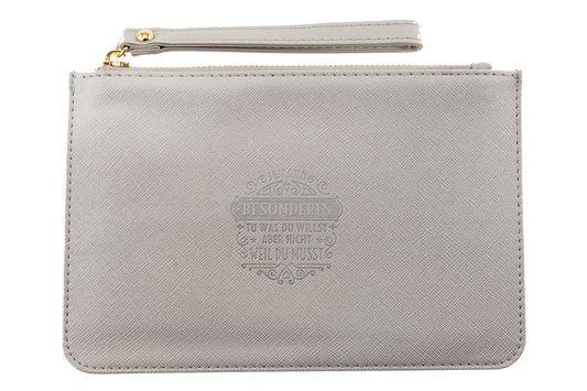 'Jemand Besonderes' Clutch- und Kosmetiktasche