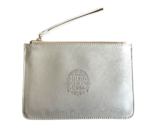 'Sei Du selbst' Clutch- und Kosmetiktasche