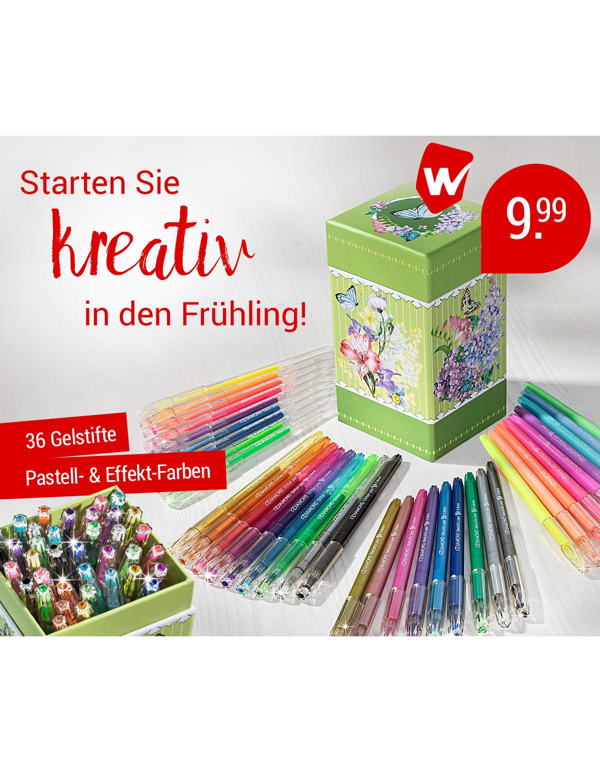 Gelstifte-Box "Fiorie" 36-teilig