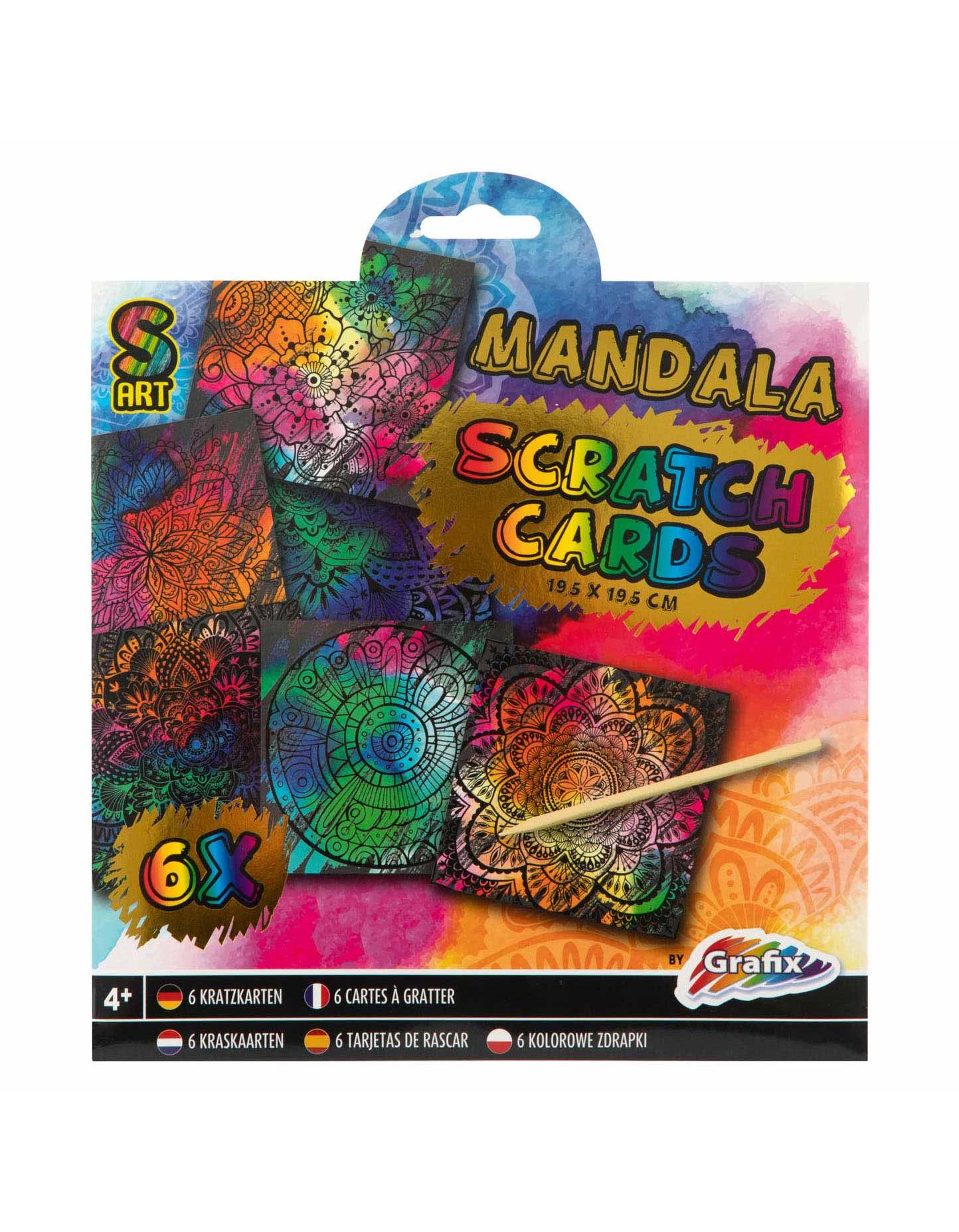 Grafix Rubbellose, 6St. - Mandala