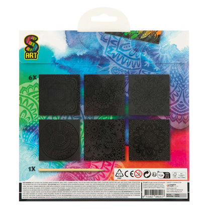 Grafix Rubbellose, 6St. - Mandala