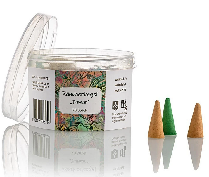 Räucherkegel "Fumar" 70-teilig