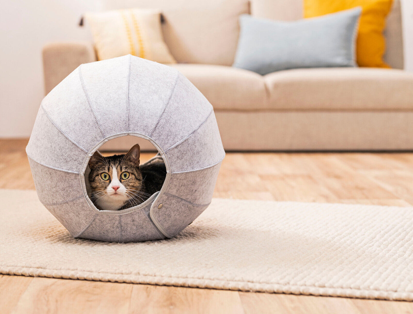 Katzenhöhle zum Schlafen & Spielen - faltbar