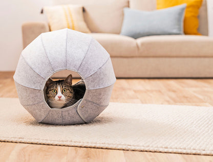 Katzenhöhle zum Schlafen & Spielen - faltbar