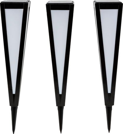 Solar-Gartenstecker Lichtdiamant 3er-Se