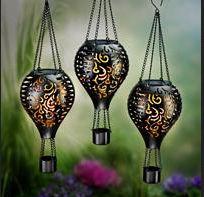 Solar-Hängedeko "Ballon" 3er-Set