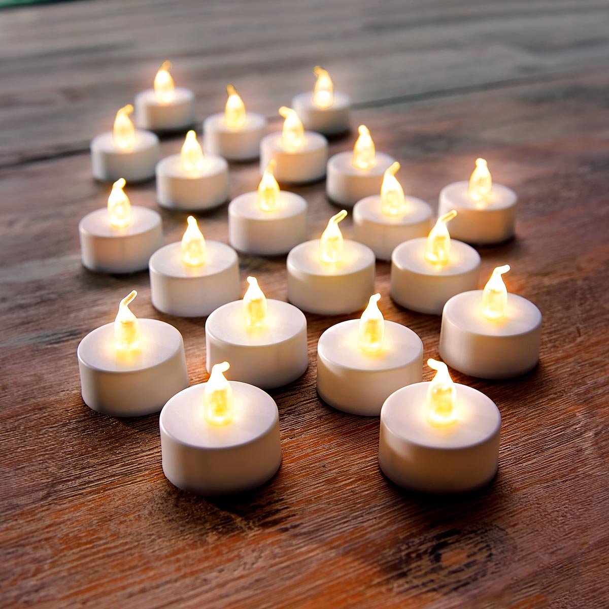 LED-Teelichter, 20-tlg.